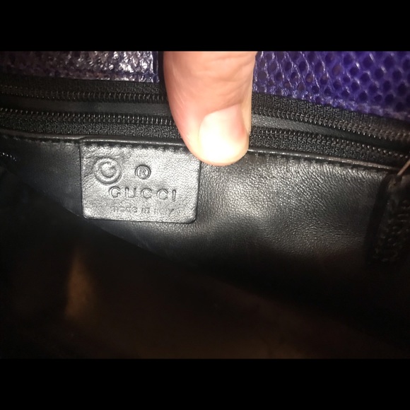 RARE Gucci Purple lizard leather Jackie O bag - Picture 8 of 8